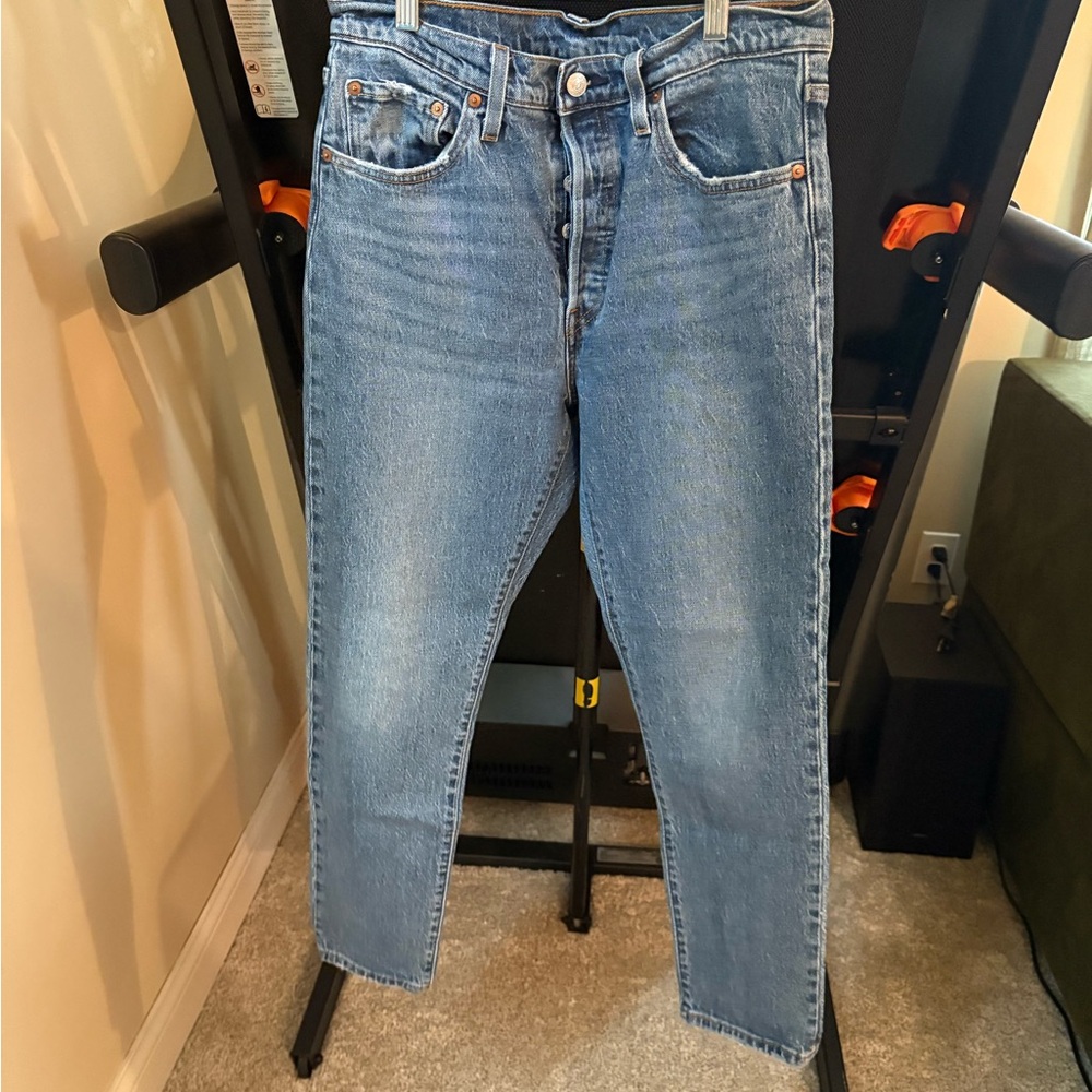 Levi 501 high rise jeans